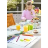 Ascuțitoare plastic dublă cu container și radieră pește Faber-Castell