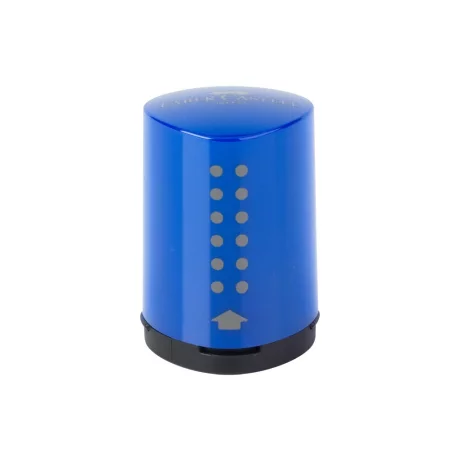 Ascuțitoare plastic simplă cu container mini grip 2001 roșu/albastru Faber-Castell