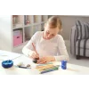 Ascuțitoare plastic triplă cu container grip 2001 roșie/albastră Faber-Castell