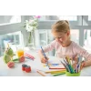 Ascuțitoare plastic triplă cu container grip 2001 roșie/albastră Faber-Castell