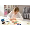 Ascuțitoare plastic triplă cu container grip 2001 roșie/albastră Faber-Castell