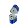 Ascuțitoare plastic triplă cu container grip 2001 roșie/albastră Faber-Castell