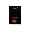 Blocnotes 11 x 7 cm, capsat, 80 file, N°14, Rhodia Basic, black
