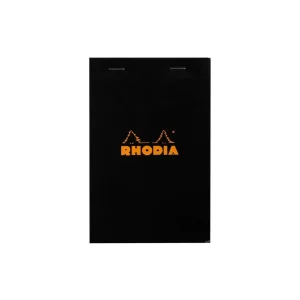 Blocnotes 11 x 7 cm, capsat, 80 file, N°14, Rhodia Basic, black