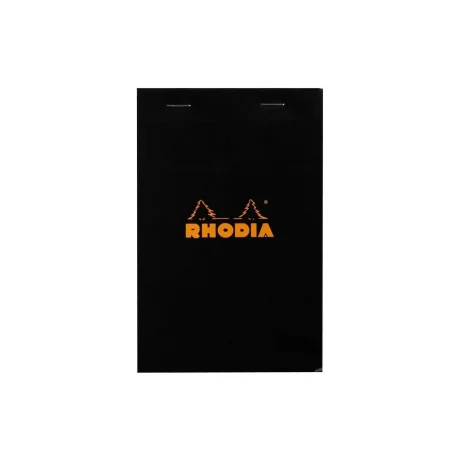 Blocnotes 11 x 7 cm, capsat, 80 file, N°14, Rhodia Basic, black