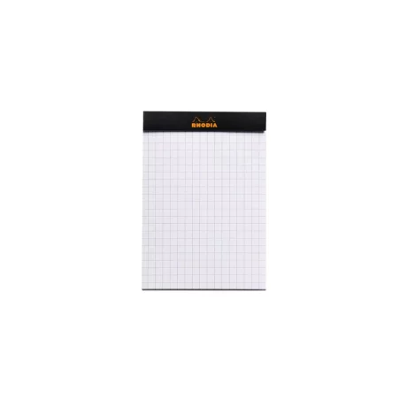 Blocnotes 8,5 x 12 cm, capsat, 80 file, N°12, Rhodia Basic, negru