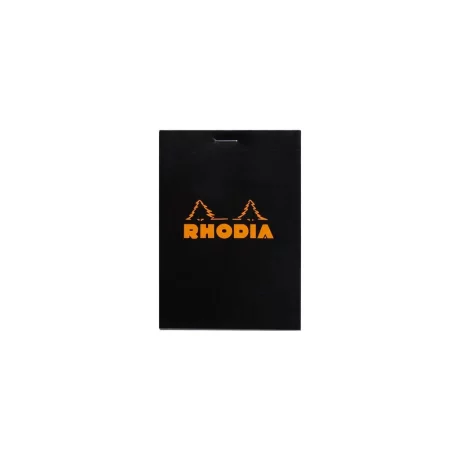 Blocnotes 8,5 x 12 cm, capsat, 80 file, N°12, Rhodia Basic, negru
