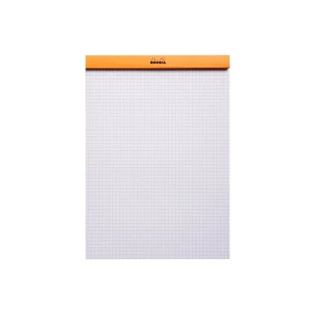 Blocnotes A4, capsat, 80 file, N°18, Rhodia Basic, orange