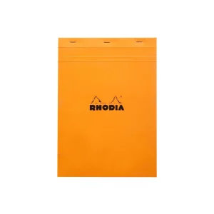Blocnotes A4, capsat, 80 file, N°18, Rhodia Basic, orange