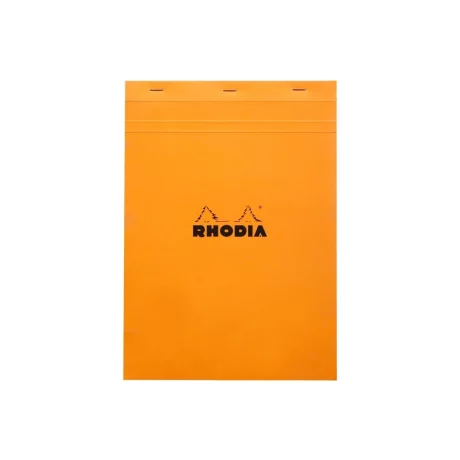 Blocnotes A4, capsat, 80 file, N°18, Rhodia Basic, orange