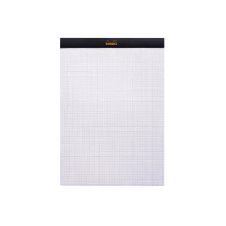 Blocnotes A4, capsat, 80 file, N°18, Rhodia black