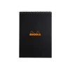 Blocnotes A4, spirală 80 file, Rhodia Classic, black