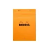 Blocnotes A5, capsat, 80 file, N°16, Rhodia Basic, orange