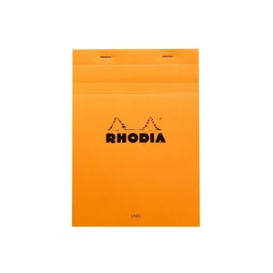 Blocnotes A5, capsat, 80 file, N°16, Rhodia Basic, orange