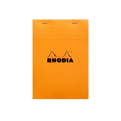 Blocnotes A5, capsat, 80 file, N°16, Rhodia Basic, orange