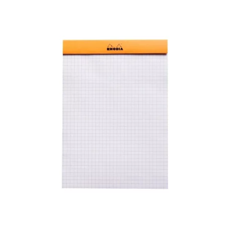 Blocnotes A5, capsat, 80 file, N°16, Rhodia Basic, orange