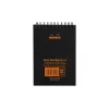 Blocnotes A6, spirală, 80 file, Rhodia Classic, black