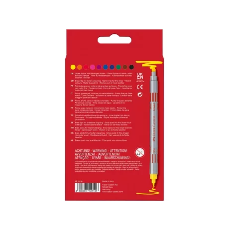 Carioca 2 capete Faber-Castell 10 culori/set