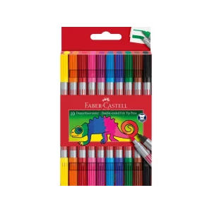 Carioca 2 capete Faber-Castell 10 culori/set