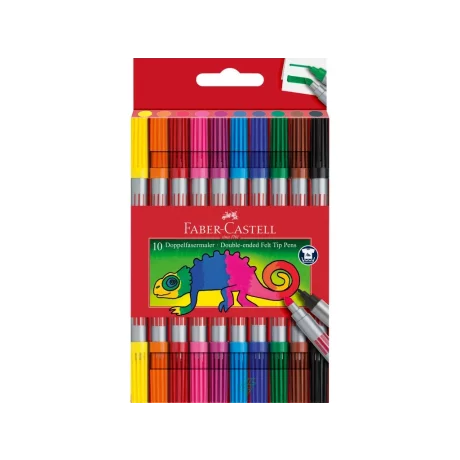 Carioca 2 capete Faber-Castell 10 culori/set