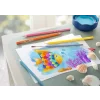 Creioane colorate hexagonale acuarelă + pensulă Faber-Castell 12 culori/set