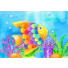 Creioane colorate hexagonale acuarelă + pensulă Faber-Castell 24 culori/set