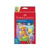 Creioane colorate hexagonale acuarelă + pensulă Faber-Castell 36 culori/set