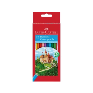 Creioane colorate hexagonale Faber-Castell 12 culori/set
