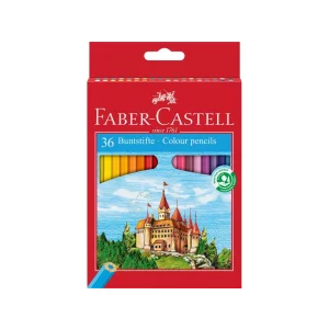 Creioane colorate hexagonale Faber-Castell 36 culori/set