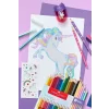 Creioane colorate hexagonale unicorni Faber-Castell 18 + 6 culori /set