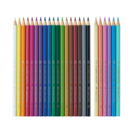 Creioane colorate hexagonale unicorni Faber-Castell 18 + 6 culori /set