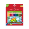 Creioane colorate triunghiulare + ascuțitoare eco Faber-Castell 24 culori/set