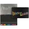 Creioane colorate triunghiulare black edition cutie metal Faber-Castell 36 culori/set