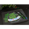Creioane colorate triunghiulare black edition Faber-Castell 12 culori/set