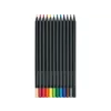 Creioane colorate triunghiulare black edition Faber-Castell 12 culori/set