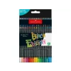 Creioane colorate triunghiulare black edition Faber-Castell 36 culori/set