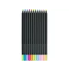 Creioane colorate triunghiulare black edition pastel + neon Faber-Castell 12 culori/set
