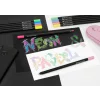 Creioane colorate triunghiulare black edition pastel + neon Faber-Castell 12 culori/set