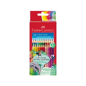 Creioane colorate triunghiulare grip 2001 Faber-Castell 24 culori/set