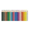 Creioane colorate triunghiulare grip 2001 Faber-Castell 24 culori/set