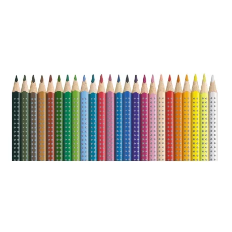 Creioane colorate triunghiulare grip 2001 Faber-Castell 24 culori/set