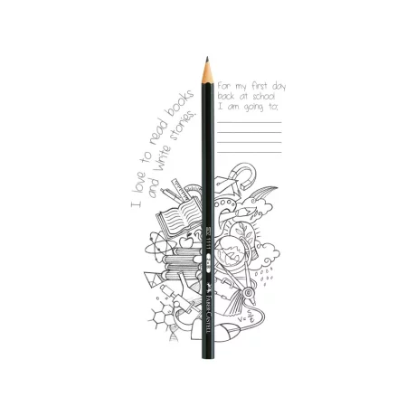 Creion grafit 2B hexagonal 1111 Faber-Castell