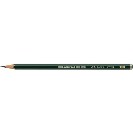 Creion grafit 3B hexagonal Castell 9000 Faber-Castell