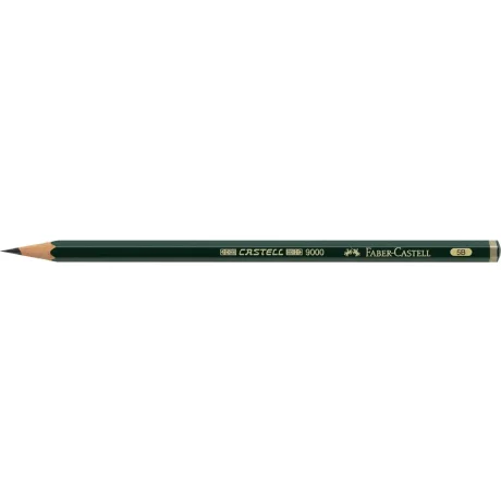 Creion grafit 5B hexagonal Castell 9000 Faber-Castell