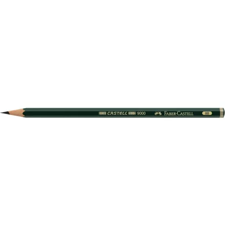 Creion grafit 8B hexagonal Castell 9000 Faber-Castell