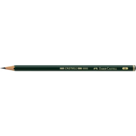 Creion grafit B hexagonal Castell 9000 Faber-Castell