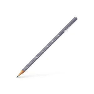 Creion grafit B rotund sparkle gri 2021 Faber-Castell