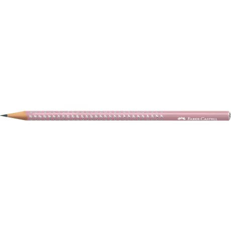 Creion grafit B rotund sparkle rose 2021 Faber-Castell