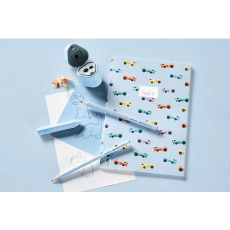 Creion grafit B triunghiular grip 2001 bleu sky Faber-Castell