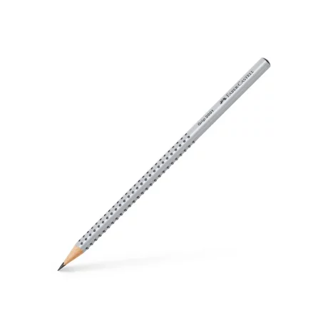 Creion grafit B triunghiular grip 2001 gri Faber-Castell